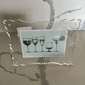 Acrylic Clear Plastic Static Picture Photo Frame, 4x6